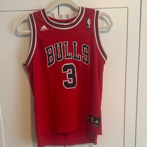 adidas Ben Wallace Chicago Bulls Red/White Sleeveless Basketball Jersey #3